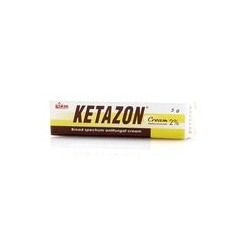 Противогрибковый крем с кетоконазолом Ketazon от Siam Pharmaceutical 25 гр / Siam Pharmaceutical Ketazon 2% cream 5g