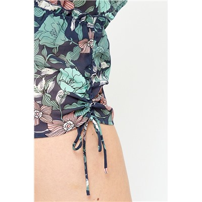 Short Blossom Azul verdoso