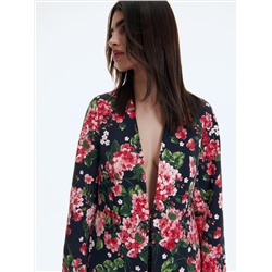 Blazer mit Blumenmuster