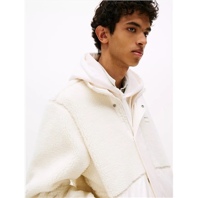 Tommy Jeans Mixed Media Teddy Jacket