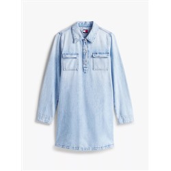 Tommy Jeans Long-Sleeve Denim Shirtdress