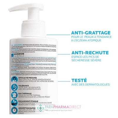 La Roche Posay Lipikar Crème AP+M - Crème Relipidante Triple Réparation 400ml