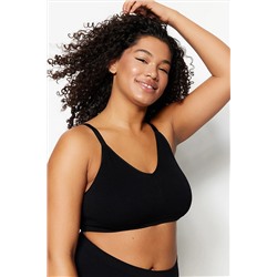 Trendyol Curve Siyah Askılı Seamless Sütyen TBBSS23CW00001