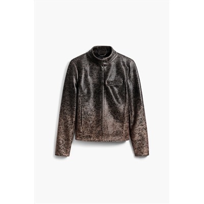 Biker efecto piel degradado