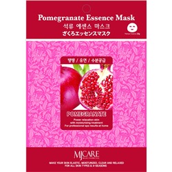 MJCARE POMEGRANATE ESSENCE MASK Тканевая маска для лица с экстрактом граната 23г