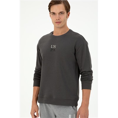Erkek Antrasit Basic Sweatshirt