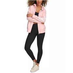 DKNY Women's Exploded-Logo Front-Zip Hoodie
