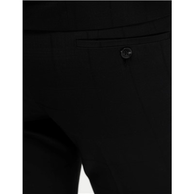Ekose Ekstra Slim Fit Siyah Takım Elbise