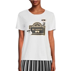 Karl Lagerfeld Paris Graphic Short-Sleeve T-Shirt