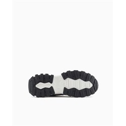 Sneakers with optical effect design and maxi sole