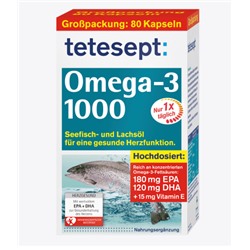 Omega-3 1000 Kapseln 80 St., 117,2 g