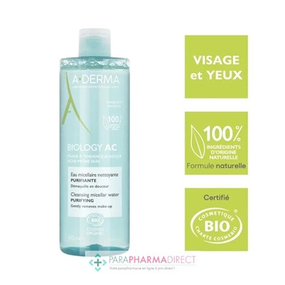 A-Derma Biology AC Gel Moussant Nettoyant BIO 400ml