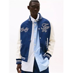 Colorblock Logo Varsity Jacket