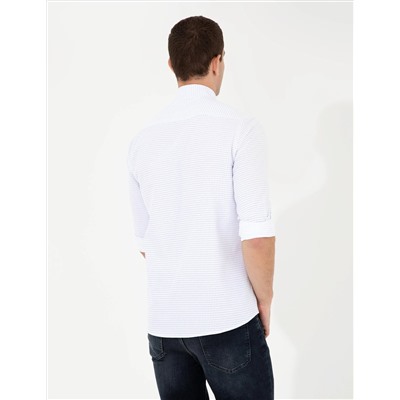 Saks Slim Fit Uzun Kollu Gömlek
