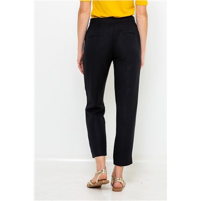 Pantalón slim de lino Gris oscuro