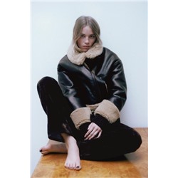 ZW COLLECTION DOUBLE-FACED BIKER JACKET