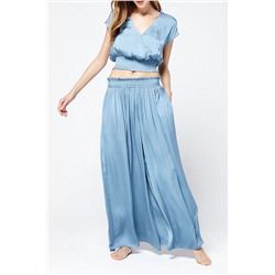 Crop top Texas Celeste