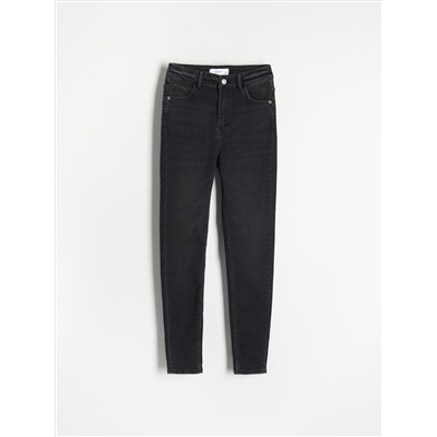 Slim-Jeans mit hoher Leibhöhe