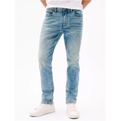 Faded Wash Stretch Straight Jean