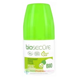 Bio Secûre Déodorant Pierre d'Alun - Sans Alcool - A l'Aloé Vera & Grenade - Efficacité 24H - BIO - 50 ml