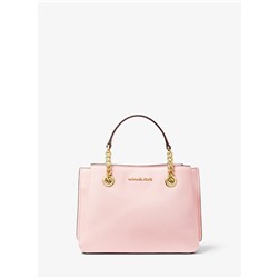 MICHAEL MICHAEL KORS Teagen Small Pebbled Leather Messenger Bag