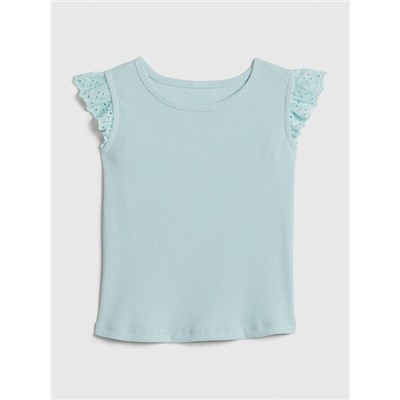 Toddler Eyelet Flutter T-Shirt