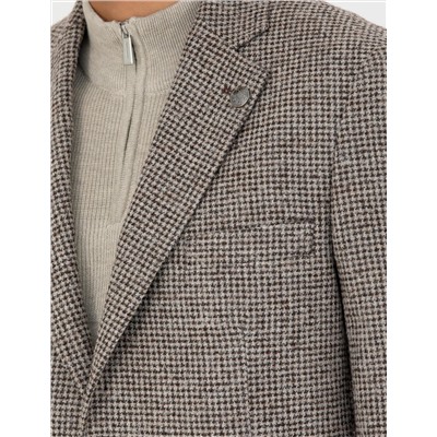 Kahverengi Slim Fit Ceket