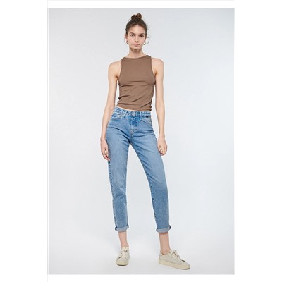 Mavi Cindy Eskitilmiş Jean Pantolon 100277-83667