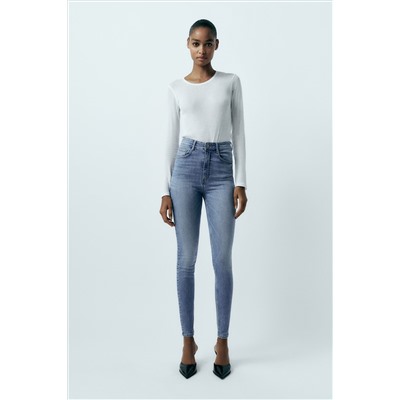 HIGH-RISE SKINNY SCULPT TRF JEANS