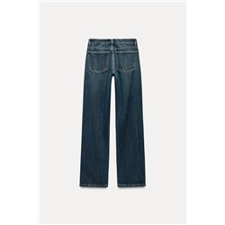 TRF RELAXED OVERSIZE RHINESTONE MID-WAIST JEANS