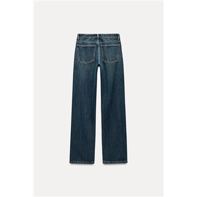 TRF RELAXED OVERSIZE RHINESTONE MID-WAIST JEANS