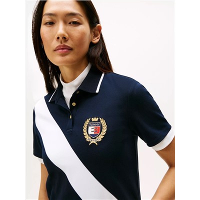 Banner Stripe Polo Dress