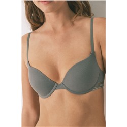 Sujetador push up GORGEOUS algodón kaki