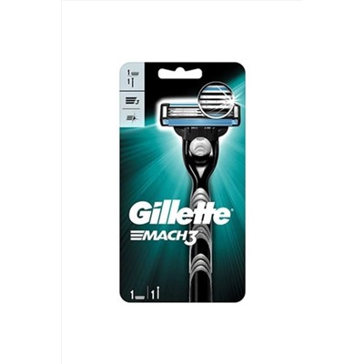 Gillette, Mach 3 Tıraş Makinesi  1 Yedek Başlık