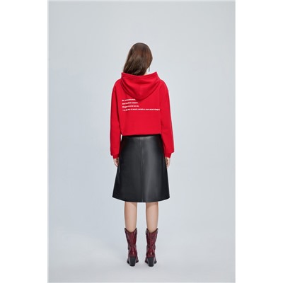 Sudadera con capucha Rojo