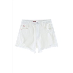 Short vaquero Blanco