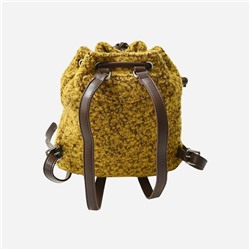 URBAN REVIV*O 🎒винтажный твидовый рюкзак / изготовлен из твидовой ткани, регулируемые лямки из экокожи, застежка на магнитную пряжку (ремешок)