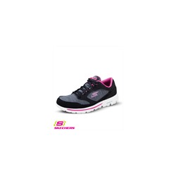 Skechers Go Walk Dynamic Black/Pink Athletic Shoe