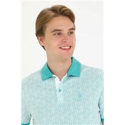 Erkek Mint Polo Yaka Tişört