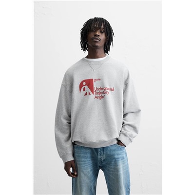 SUDADERA ESTAMPADA COMBINADA