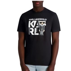 Karl Lagerfeld Paris Kocktail Graphic Cotton T-Shirt