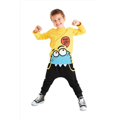 DenokidsWhatsup Erkek Çocuk T-shirt Pantolon Takım