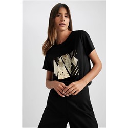 Defacto Regular Fit Bisiklet Yaka Kısa Kollu Tişört Z9061AZ23SP