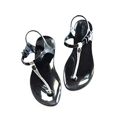 САНДАЛИИ SKULL ЧЁРНЫЕ ОТ ZHOELALA / ZHOELALA SKULL BLACK