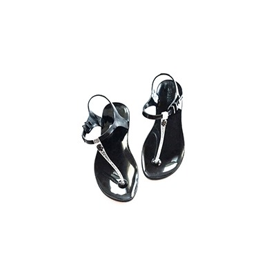 САНДАЛИИ SKULL ЧЁРНЫЕ ОТ ZHOELALA / ZHOELALA SKULL BLACK