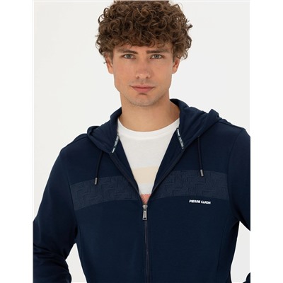 Lacivert Regular Fit Hırka