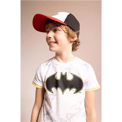 Erkek Çocuk Batman Regular Fit Bisiklet Yaka Kısa Kollu Tişört