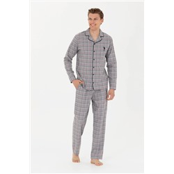 Erkek Gri Melanj Pijama Takımı