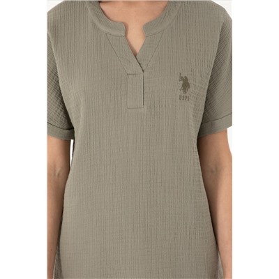 Kadın Haki Pijama Takımı