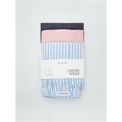 Locker gewebte Boxershorts, 3er-Pack